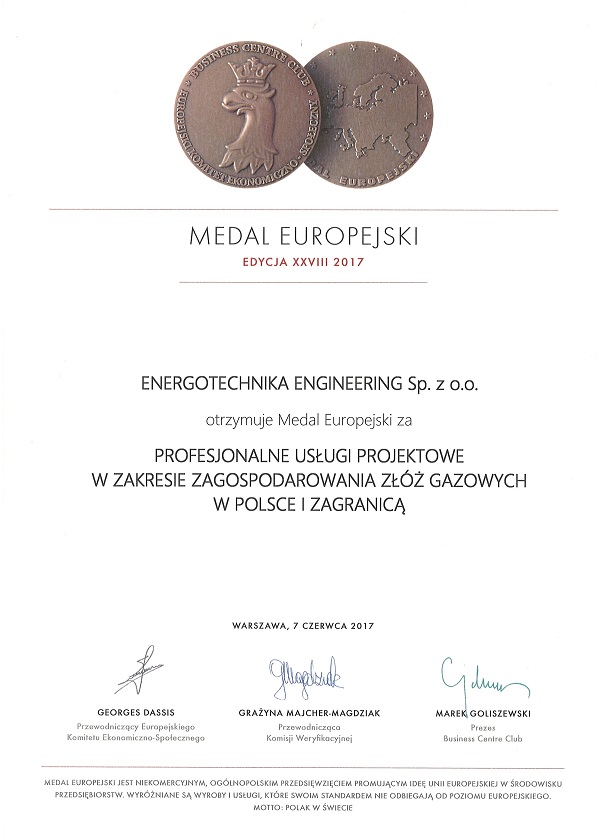 Medal Europejski 2017